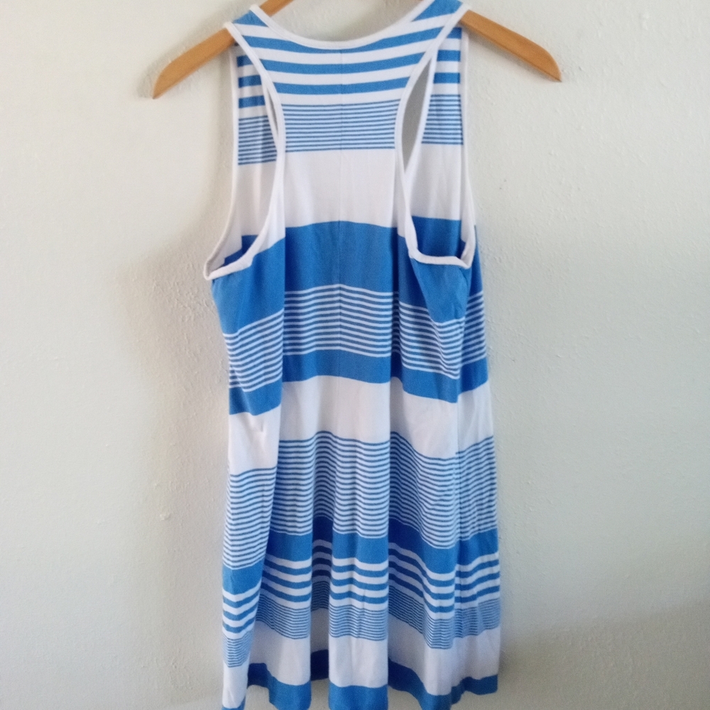 LILLY PULITZER "Melle" Bay Blue Coconut Stripe Pullover Dress | M - Picture 6 of 8